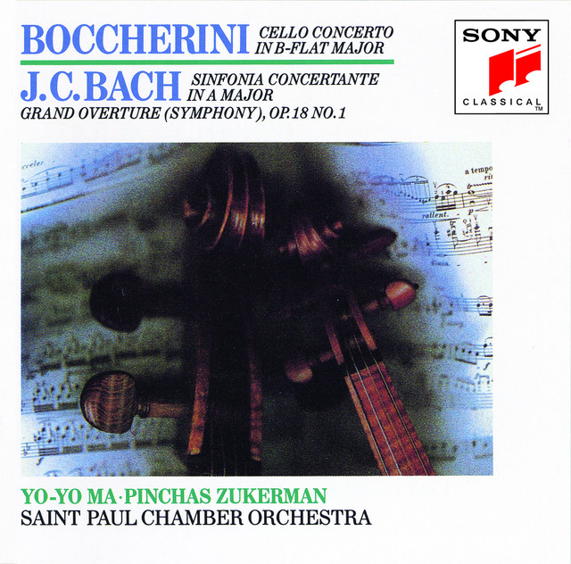 Boccherini: Cello Concerto; J.C. Bach: Sinfionia Concertante