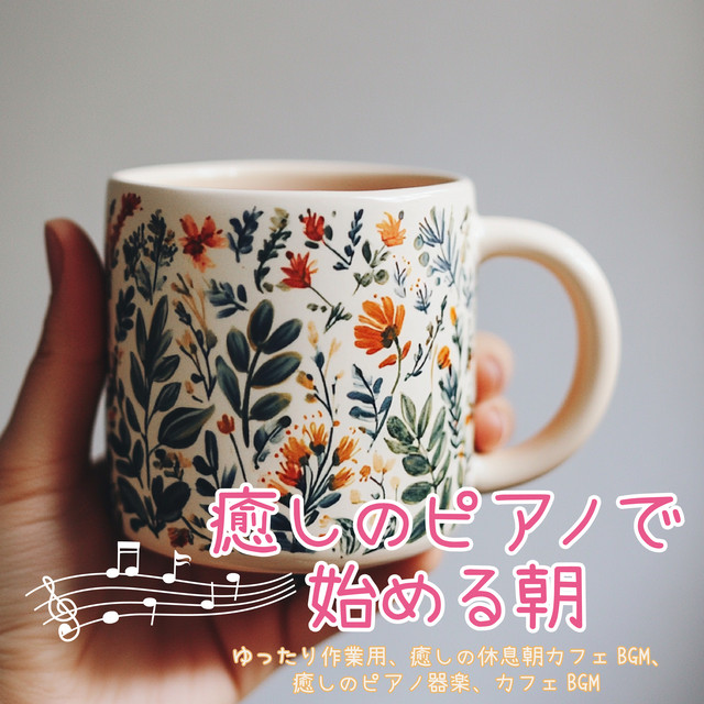 Morning with Healing Piano - Relaxed Work, Soothing Morning Café BGM for Rest, Healing Piano Instrumental, Café BGM cover art