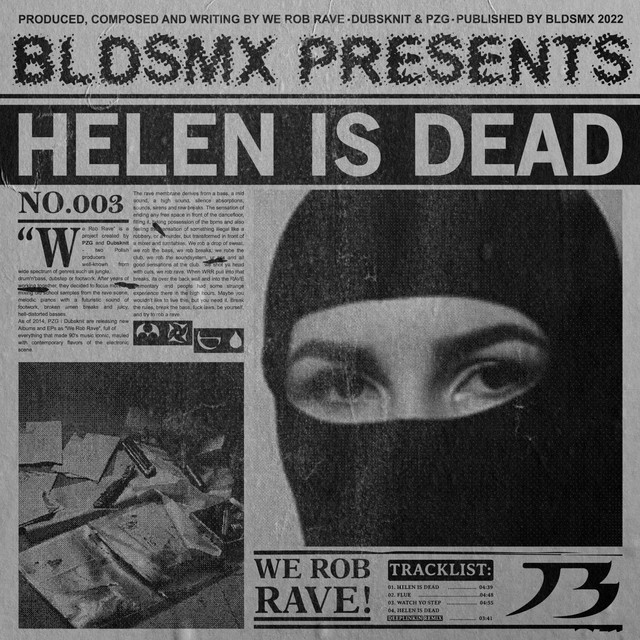 HELEN IS DEAD EP cover art