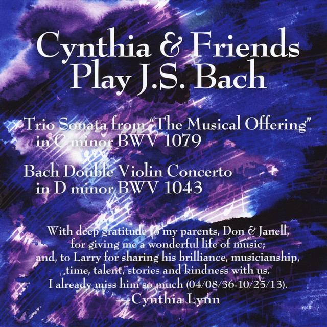 Cynthia & Friends Play J. S. Bach cover