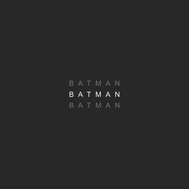 BATMAN cover art