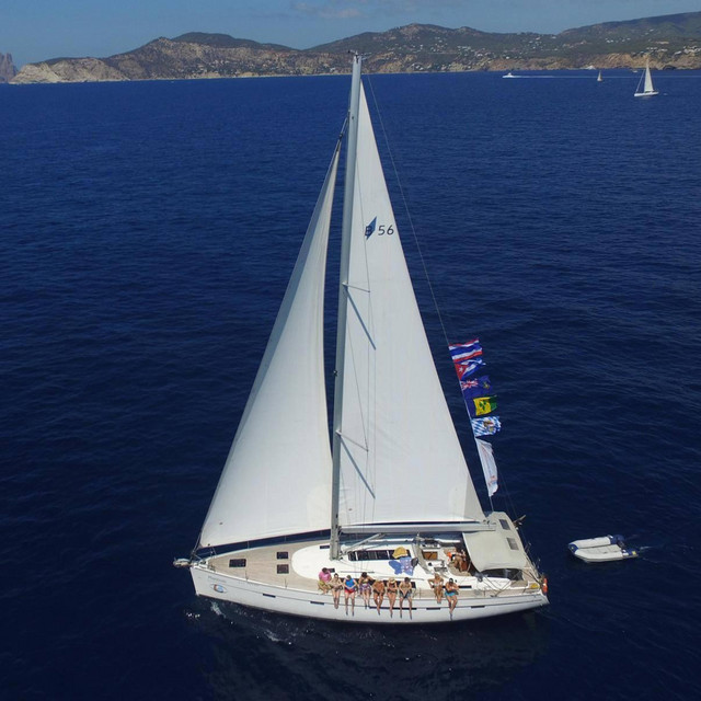 Sailing from Mallorca to Ibiza cover art