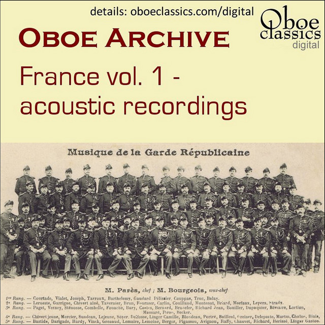 Oboe Archive, France, Vol. 1 cover