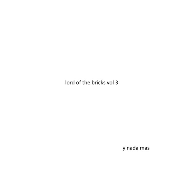 Lord of the Bricks, Vol. 3 cover art