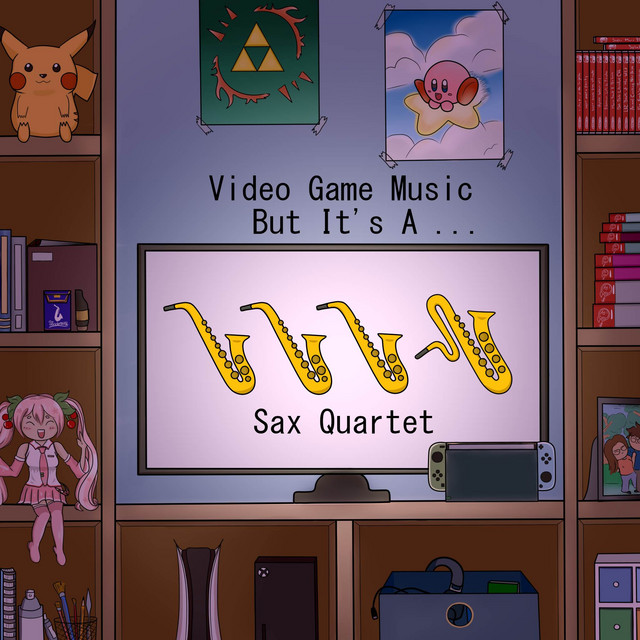 Video Game Music But It's A Sax Quartet cover art