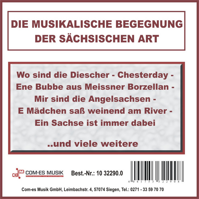Die musikalische Begegnung der sächsischen Art cover