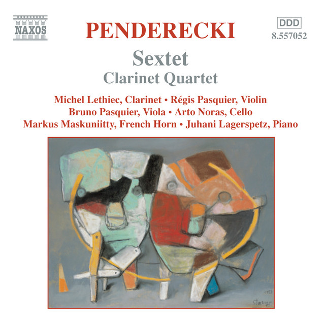 Penderecki: Sextet / Clarinet Quartet / Cello Divertimento cover