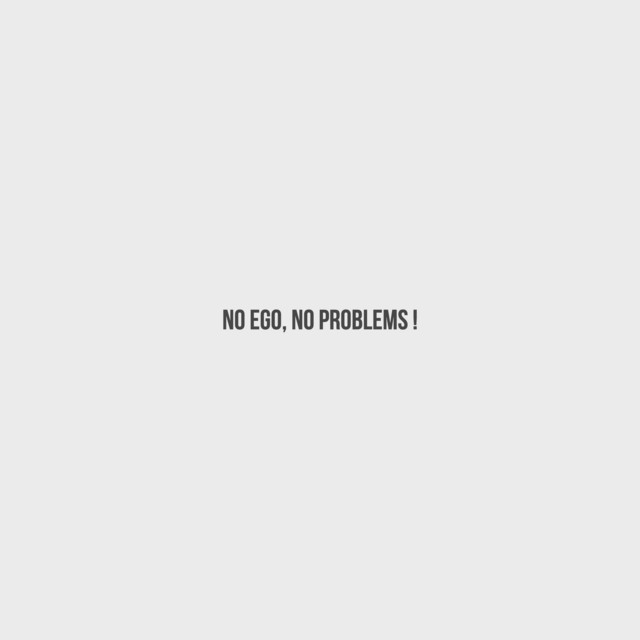 No Ego, No Problems! cover art