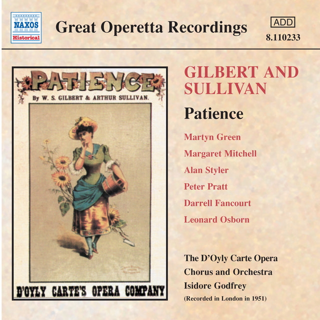 Sullivan: Patience (D'Oyly Carte) (1951) cover