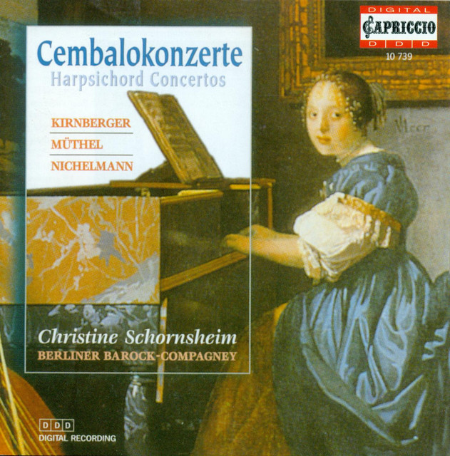 Harpsichord Recital: Schornsheim, Christine - Kirnberger, J.P. / Muthel, J.G. / Nichelmann, C. (Harpsichord Concertos) cover art