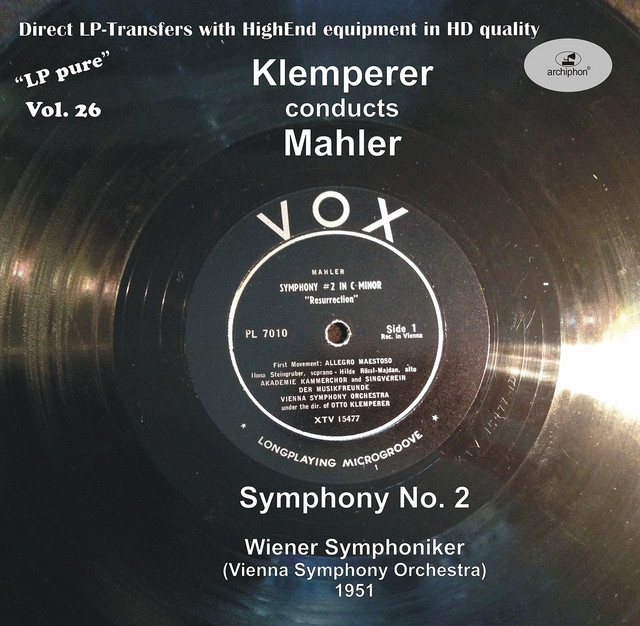 LP Pure, Vol. 26: Klemperer Conducts Mahler (Recorded 1951)