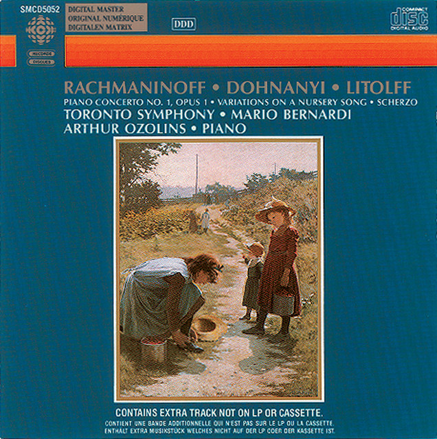 Rachmaninov: Piano Concerto No. 1 / Dohnanyi: Variations On A Nursery Song cover