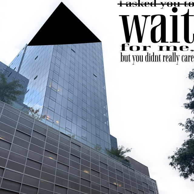 i asked you to wait for me, but you didnt really care cover art