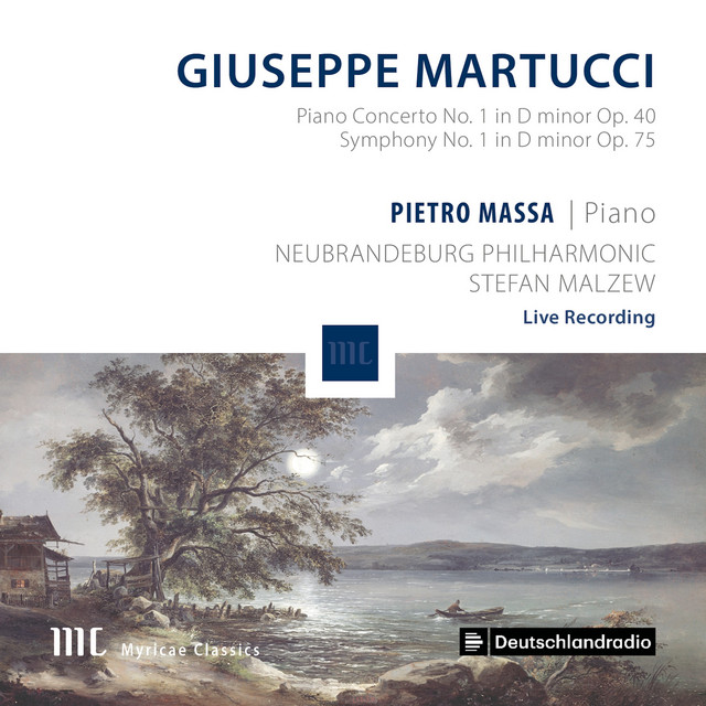 Martucci: Piano Concerto No. 1 in D Minor, Op. 40 & Symphony No. 1 in D Minor, Op. 75 (Live) cover art