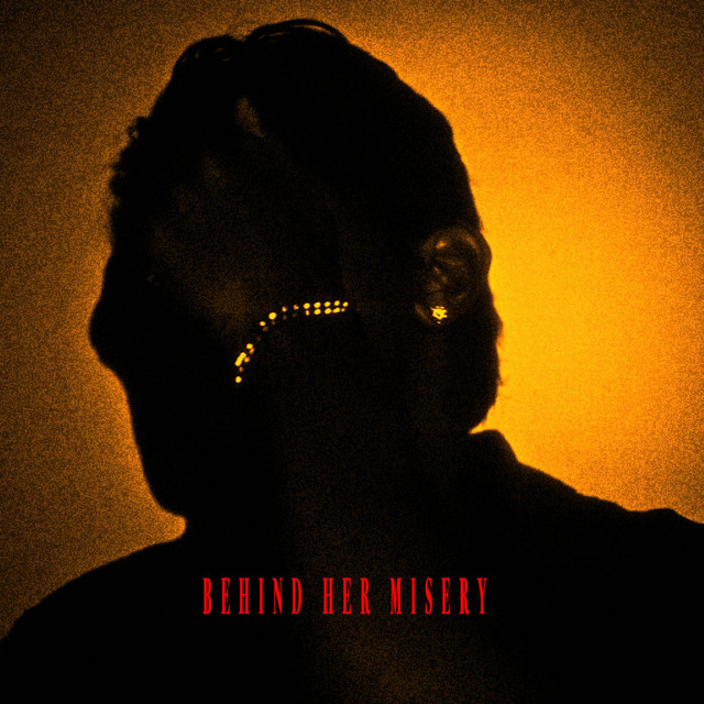 BEHIND HER MISERY cover art