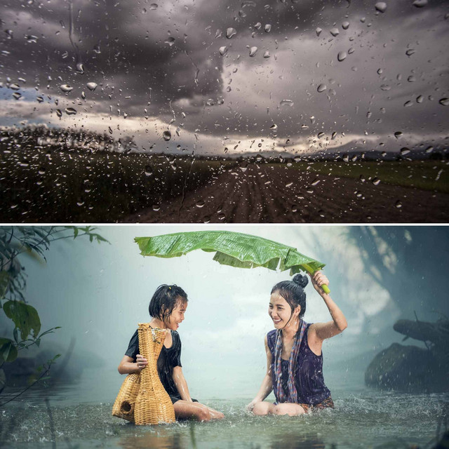 Backdrop for Cold and Rain - Carefree Trumpet and Alto Sax cover art