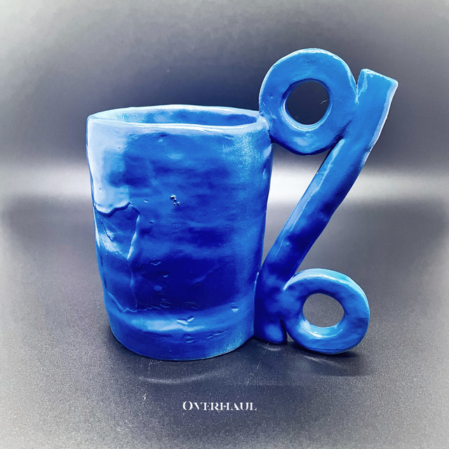 Blue cup cover art