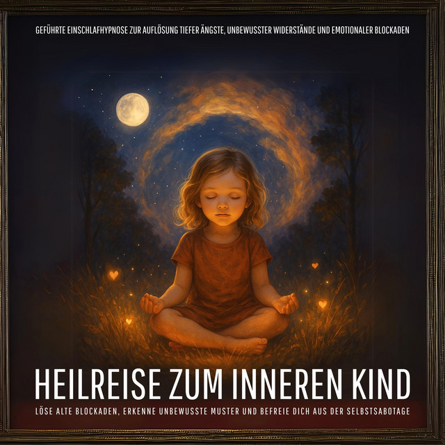 Heilreise zum Inneren Kind - Löse alte Blockaden, erkenne unbewusste Muster und befreie dich aus der Selbstsabotage (Geführte Einschlafhypnose zur Auflösung tiefer Ängste, unbewusster Widerstände und emotionaler Blockaden) cover art