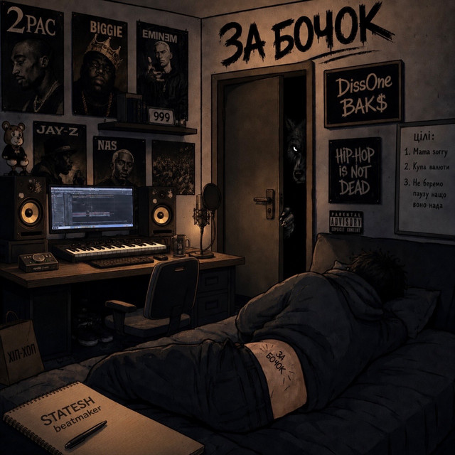 Cover art: ЗА БОЧОК — BAK$