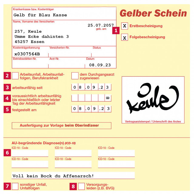 Gelber Schein