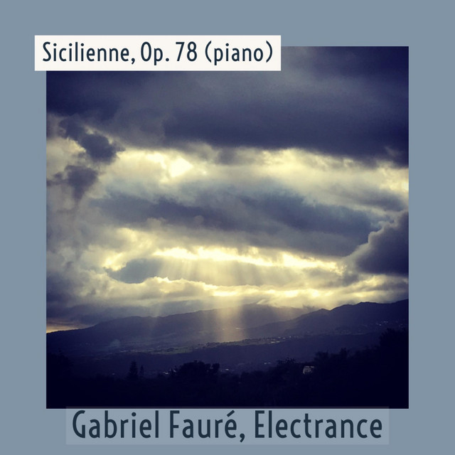 Sicilienne, Op. 78 - piano