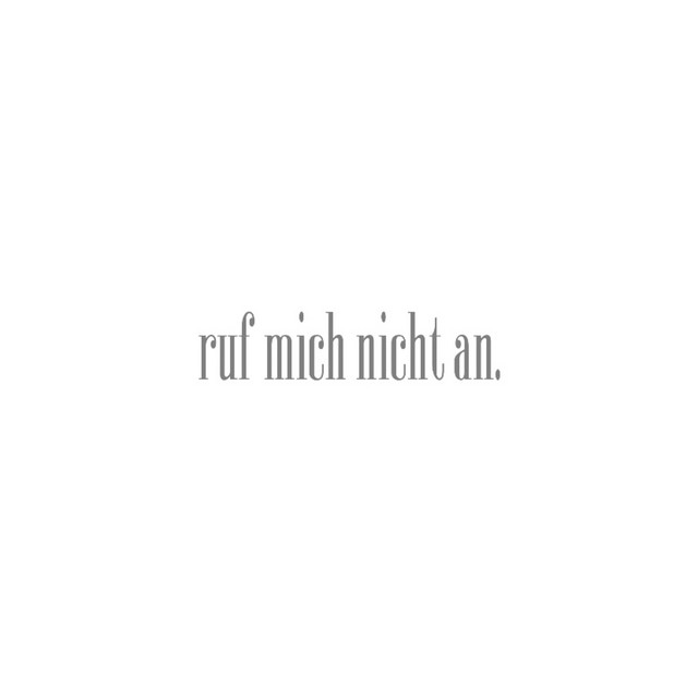 Ruf Mich Nicht An
