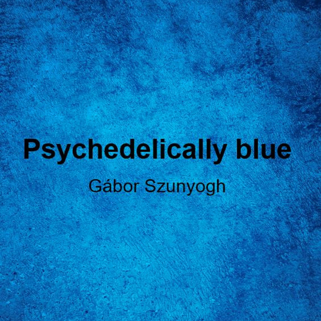 Psychedelically blue cover art
