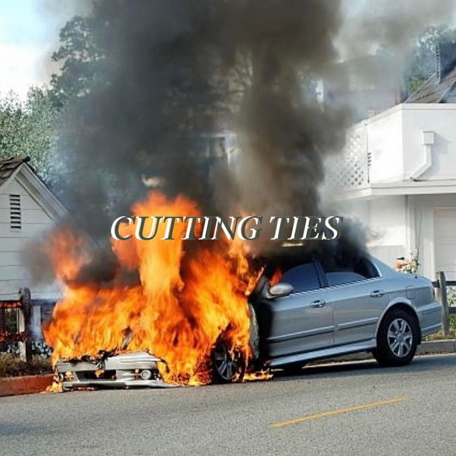 Burning Car cover