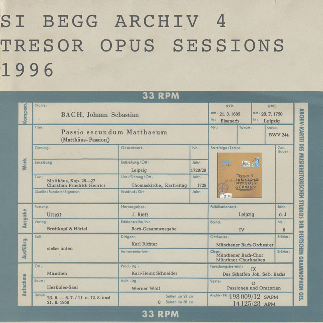 Archiv 4 : Opus Sessions 1996 cover art
