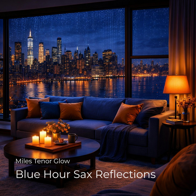 Blue Hour Sax Reflections