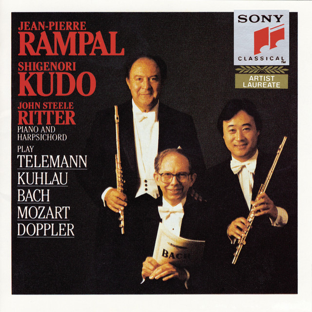 Rampal & Kudo Play Telemann, Kuhlau, Bach, Mozart & Doppler artwork