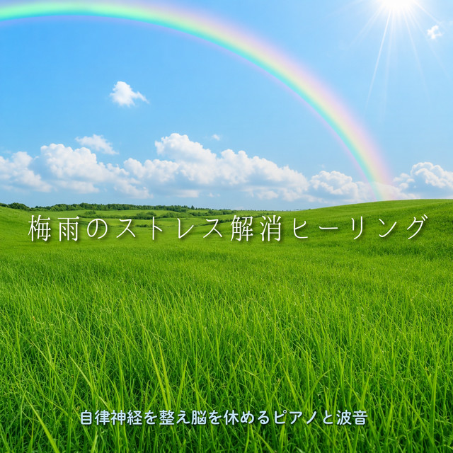 Rainy Season Stress Relief Healing - Piano and Ocean Waves for Brain Rest and Autonomic Balance cover art