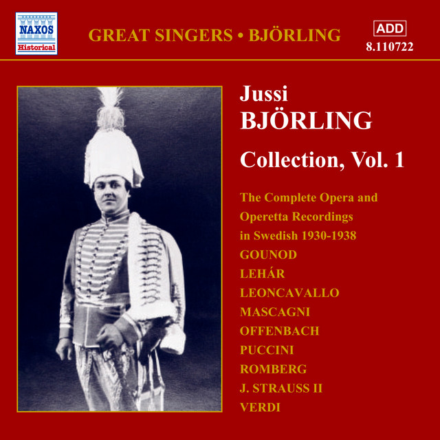 Bjorling, Jussi: Bjorling Collection, Vol. 1: Opera and Operetta Recordings (1930-1938)