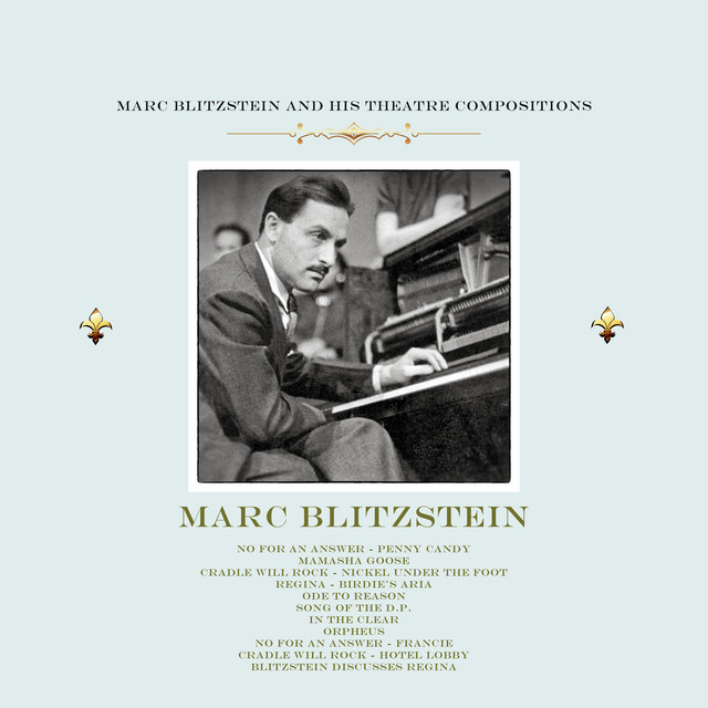 Marc Blitzstein and His Theatre Compositions cover art