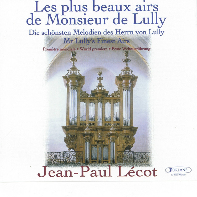Les plus beaux airs de Monsieur de Lully cover art