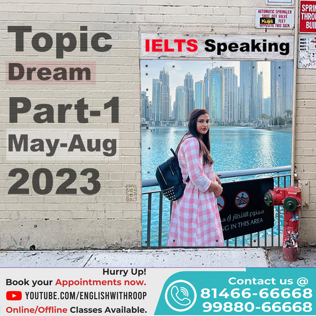 IELTS Speaking Part 1 Topic Dream - Single by English with Roop | Spotify