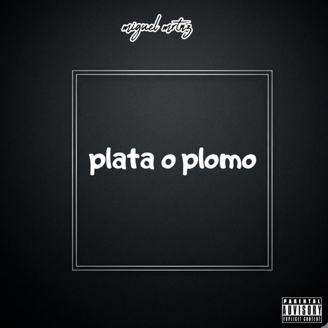 Album cover for plata o plomo by Miguel MRTNZ