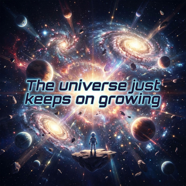 The universe just keeps on growing