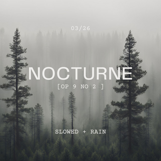 Обкладинка: Nocturne Op 9 No 2 - Slowed + Rain — Frédéric Chopin