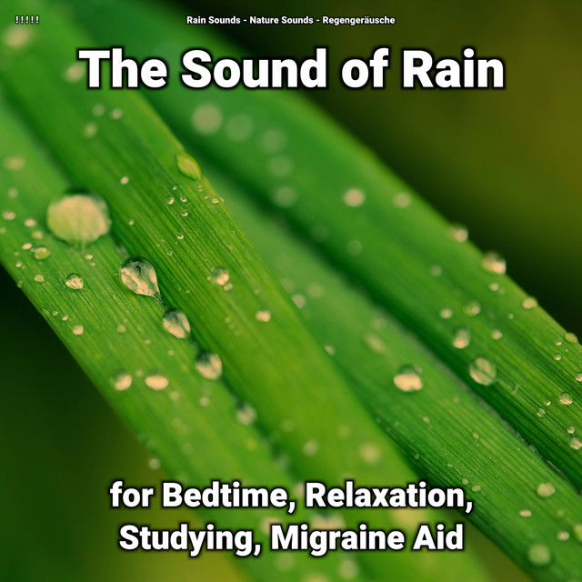 ! ! ! ! ! The Sound of Rain for Bedtime, Relaxation, Studying, Migraine Aid cover art
