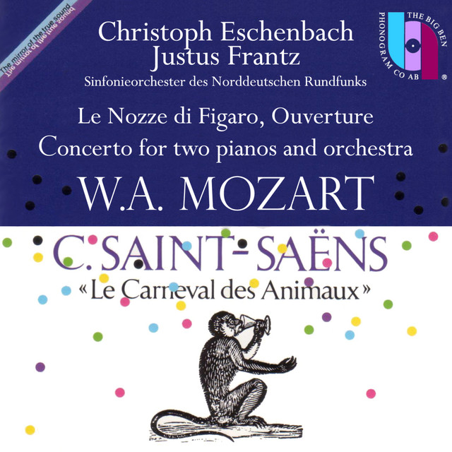 Wolfgang Amadeus Mozart & Camille Saint-Saëns cover art