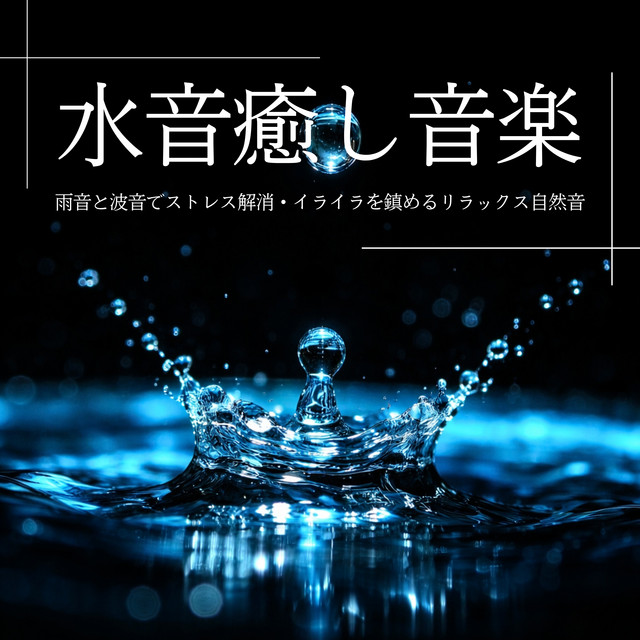 Water Sound Healing Music: Rain and Wave Sounds for Stress Relief, Calming Natural Relaxation cover art