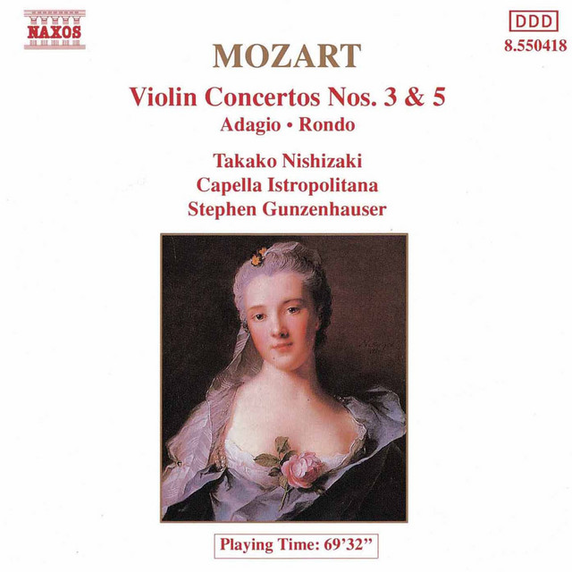 Mozart: Violin Concertos Nos. 3 and 5 cover