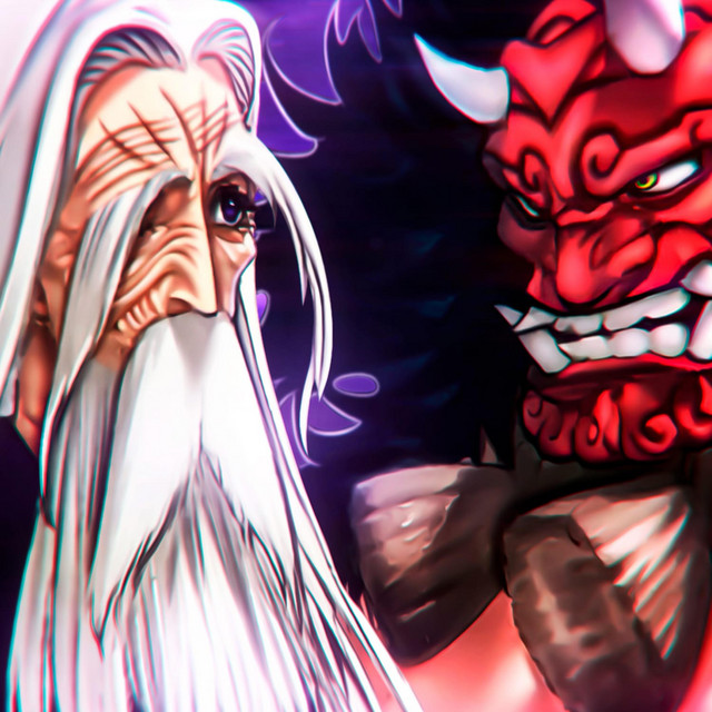 Hino Choko vs Kamiizumi Ise-no-Kami Rap. El Dios Demonio vs El Santo de la Espada