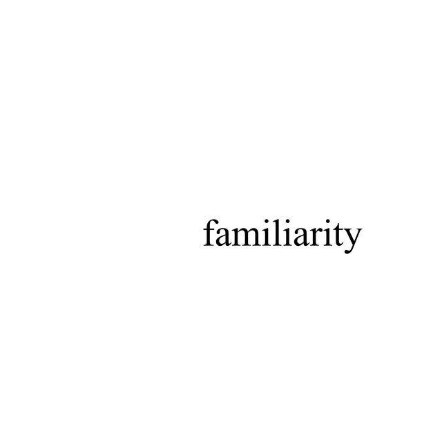 Familiarity cover art