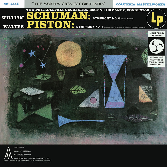 Schuman: Symphony No. 6 in One Movement - Piston: Symphony No. 4 (Remastered) cover art