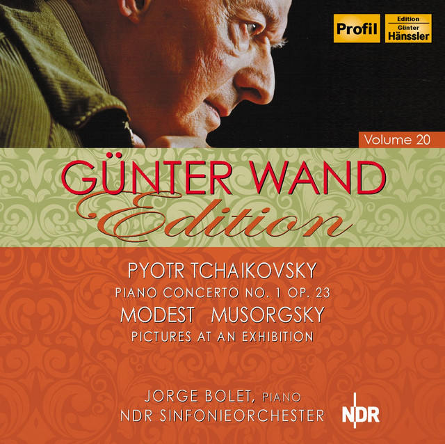 Tchaikovsky: Piano Concerto No. 1 - Mussorgsky: Pictures at an Exhibition (Wand Edition, Vol. 20) cover art