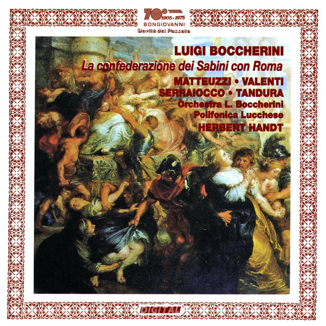 BOCCHERINI: LA CONFEDERAZIONE DEI SABINI CON ROMA
