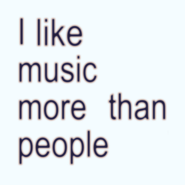 I Like Music More Than People cover art