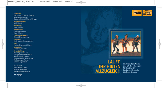Lauft, ihr Hirten allzugleich: I. Presto. II. Andante. III. Allegro cover art
